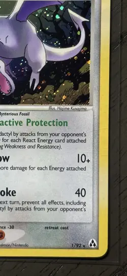 Aerodactyl 1/92 - Holo Rare Pokemon TCG Legend Maker - Image 3