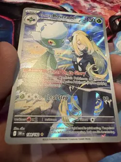 Pokemon Cynthia’s Roserade 184/182 Illustration Rare Destined Rivals Mint - Image 3
