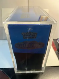 New 2024 ETB Pokemon Center Stellar Crown Elite Trainer Box + New Acrylic Case - Image 3