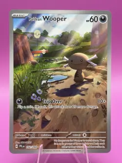 Pokemon TCG Paldean Wooper 102/094 IR Illustration Rare Holo PFL NM Pack Fresh - Image 1