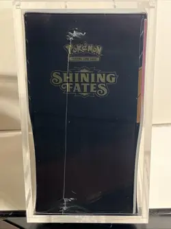 New 2021 ETB Pokemon Shining Fates Elite Trainer Box + New Magnetic Acrylic Case - Image 3