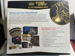 New! Sealed 2023 Pokemon TCG Crown Zenith ETB Elite Trainer Box Sealed W Packs!! - Image 3