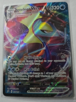 Inteleon VMAX 050/192 Swsh02: Rebel Clash Full Art Holo Rare Pokemon TCG - Image 1
