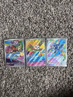 Pokemon First Partner Illustration Collection Series 1 Alolan Starters Promo Set - Image 1