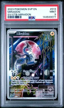 2023 POKEMON SVP BLACK STAR PROMO 013 MIRAIDON PSA 9 MINT - Image 1
