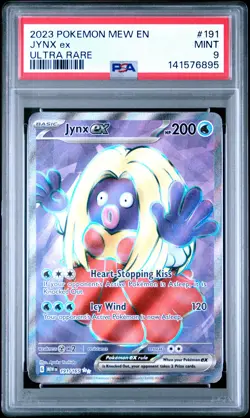 2023 POKEMON MEW EN-151 ULTRA RARE #191 JYNX EX PSA 9 - Image 1