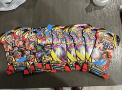 Lot of 10x Pokemon Mega Evolution Sleeved Booster Packs IN HAND - Image 1