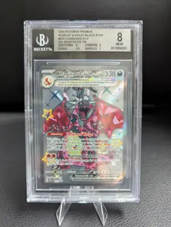 Pokemon TCG - Charizard ex SVP 074 - BGS 8 NM-MT - 2024 Paldean Fates Tin Promo - Image 1