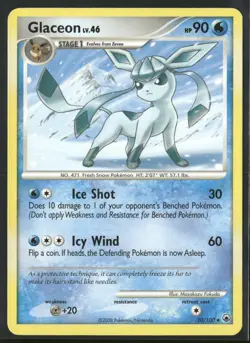 Glaceon 20/100 Rare Majestic Dawn Pokemon Lightly Played - Image 1