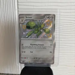 Pokemon TCG Scizor 191/091 Baby Shiny Paldean Fates Scarlet & Violet - Image 1