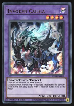Invoked Caliga - BLAR-EN080 - Ultra Rare - 1st Edition Yugioh - Image 1