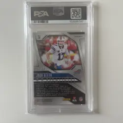 2024 PANINI PRIZM ORANGE WAVE #28 JOSH ALLEN 42/60 PSA 9 Buffalo Bills - Image 2
