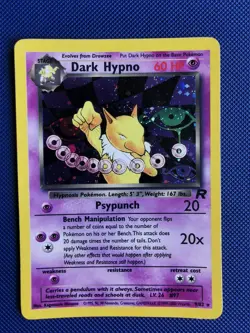 Pokemon TCG Dark Hypno Team Rocket 9/82 Holo Rare Card - Image 1