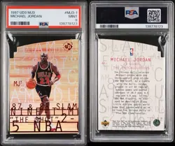 1997 UD3 MJ3 #MJ3-1 MICHAEL JORDAN PSA 9 - Image 3