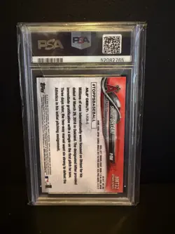 2018 Topps Chrome Update Shohei Ohtani #HMT32 Rookie Debut Angels PSA 10 - Image 2