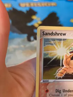 Pokemon Sandshrew Card 82/113 EX Delta Species Stamped Reverse Holo - Image 4