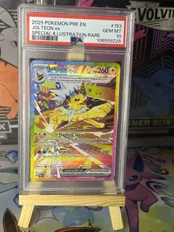 Pokemon Jolteon EX Sir 153/131 Prismatic Evolutions Special Illustration PSA 10 - Image 1