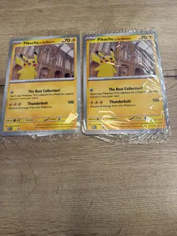 Pokemon Pikachu At The Museum x Natural History London Jumbo Card - Sealed x2 - Image 1