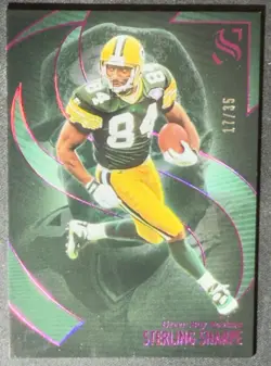 2025 Panini Silhouette Pink /35 Sterling Sharpe #42 Green Bay Packers HOFer - Image 1