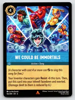 Disney Lorcana We Could Be Immortals Azurite Sea Rare #162/204 NM - Image 1