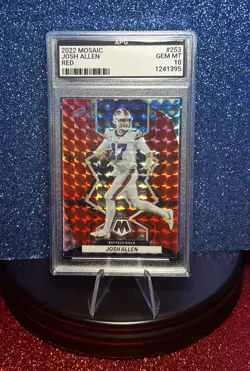 Josh Allen 2022 Mosaic Red #253 APG Buffalo Bills 💎 MT 10 - Image 1