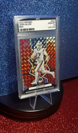 Josh Allen 2022 Mosaic Red #253 APG Buffalo Bills 💎 MT 10 - Image 2