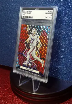 Josh Allen 2022 Mosaic Red #253 APG Buffalo Bills 💎 MT 10 - Image 3