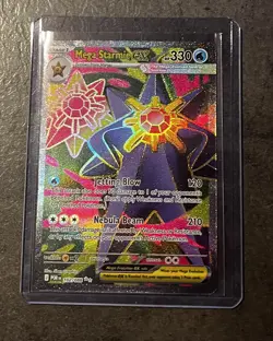 Pokemon Perfect Order MEGA STARMIE EX 102/088 Ultra Rare Holo Card MINT-NM - Image 1