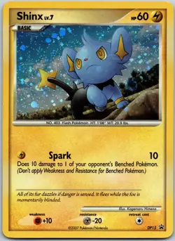 Shinx LV.7 DP15 Promo Diamond and Pearl Promos UPSIDE DOWN BACK ERROR CARD - Image 1
