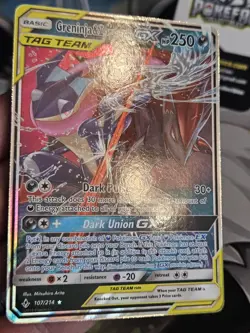 Greninja & Zoroark GX - 107/214 - Pokemon Unbroken Bonds Sun & Moon Rare Card LP - Image 4