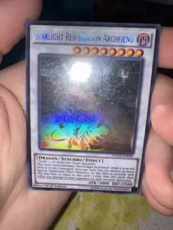 Yu-Gi-Oh Scarlight Red Dragon Archfiend 1st Ed Ghost Rare Card DOCS-EN046 NM - Image 3