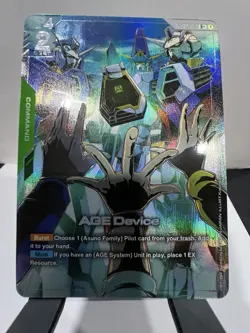 AGE Device (Alt Art) R+ GD02-103 Dual Impact Textured Foil Gundam Card Game NM/M - Image 1