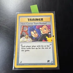 Here Comes Team Rocket 15/82 Pokemon Trainer Holo Card - Image 1