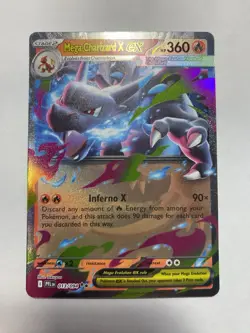 Pokemon Mega Charizard x Holofoil Full Art Card Phantasmal Flames - Image 1