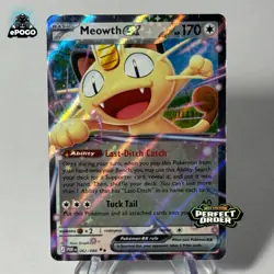 Meowth ex 062/088 Double Rare Pokemon TCG: Perfect Order Card MINT SHIPS TODAY! - Image 1
