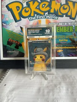 ACE 10 Pikachu With Grey Felt Hat - Van Gogh Museum Promo Pokemon Card - Image 1