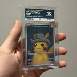 ACE 10 Pikachu With Grey Felt Hat - Van Gogh Museum Promo Pokemon Card - Image 1