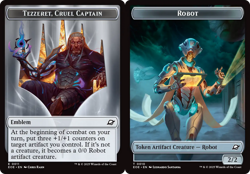 x1 Tezzeret Cruel Captain Emblem Robot TEOE Edge Eternities MTG 11-10 TOKEN 1x - Image 1