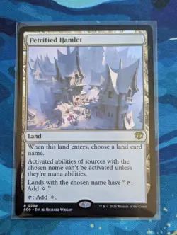 MTG Petrified Hamlet - NM - Secrets of Strixhaven - Image 1