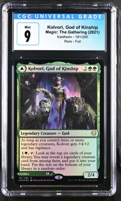 KOLVORI, GOD OF KINSHIP Kaldheim Foil Rare CGC 9 MTG EDH [Nostalgium] - Image 1