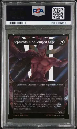MTG FINAL FANTASY SEPHIROTH, FABLED SOLDIER/SEPHIROTH, ONE-WINGED ANGEL PSA 10 - Image 2