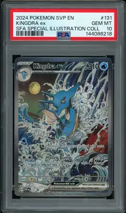 Pokemon Kingdra ex #131 Scarlet & Violet Promo SIR PSA 10 GEM MINT - Image 1
