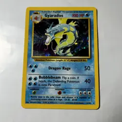 Pokemon Gyarados 6/102 Holo Rare Base Set Unlimited WOTC 1999 MP - Image 2