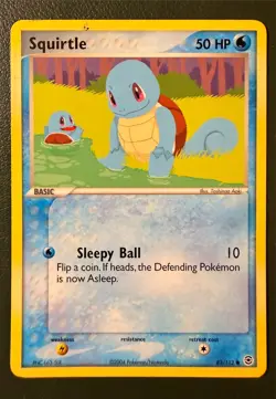Pokemon TCG Squirtle 82/112 FireRed & LeafGreen EX6 LP - Image 1