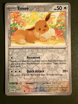 Pokemon TCG Eevee 135/167 Twilight Masquerade Reverse Holo NM - Image 1