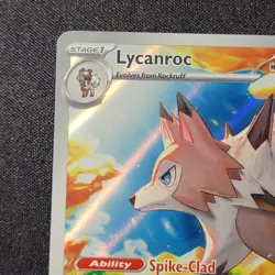 Pokemon TCG- Lycanroc - 166/159 - SV09: Journey Together (JTG) Illustration Rare - Image 3