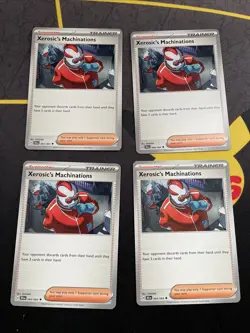 4x Xerosic's Machinations 064/064 Shrouded Fable - Pokemon TCG - Playset - Image 1