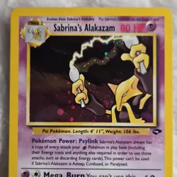 Pokemon Sabrina's Alakazam Gym Challenge 16/132 Holo Rare Never Played With - Image 2
