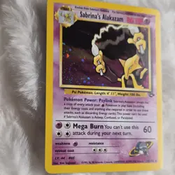 Pokemon Sabrina's Alakazam Gym Challenge 16/132 Holo Rare Never Played With - Image 3