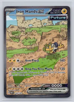 Iron Hands ex 248/182 Special Illustration Rare Paradox Rift Pokemon Near Mint - Image 1